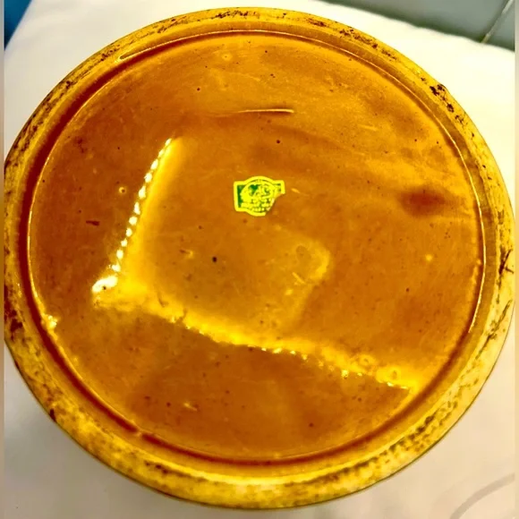 Vintage Royal Sealy Japan Rooster Brown Large Canister Covered.  9.5” tall - Picture 4 of 6